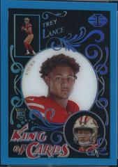 Trey Lance [Light Blue] #KC-13 Football Cards 2021 Panini Illusions King of Cards Prices
