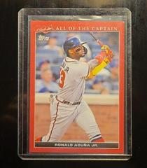 Ronald Acuna Jr. [Red] #2 Baseball Cards 2022 Topps X Derek Jeter Prices