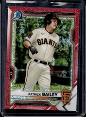 Patrick Bailey [Red Refractor Mega Box Mojo] #BCP-108 Baseball Cards 2021 Bowman Chrome Prospects Prices