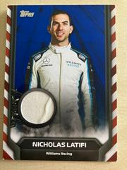Nicholas Latifi [Blue] #F1R-NL Racing Cards 2021 Topps Formula 1 F1 Relics Prices