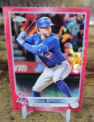 George Springer [Red] #101 Baseball Cards 2022 Topps Chrome Logofractor Prices