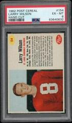 Larry Wilson [Hand Cut] Football Cards 1962 Post Cereal Prices