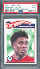 Alphonso Davies Soccer Cards 2020 Topps Living UEFA Champions League Prices