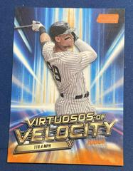 Aaron Judge [Orange] #VV-4 Baseball Cards 2023 Stadium Club Virtuosos of Velocity Prices