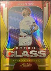 Hans Crouse [Spectrum Gold] #RC-16 Baseball Cards 2022 Panini Absolute Rookie Class Prices