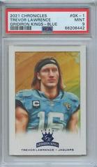 Trevor Lawrence [Blue] Football Cards 2021 Panini Chronicles Gridiron Kings Prices