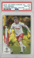 Timo Werner [Yellow] Soccer Cards 2019 Topps Chrome UEFA Champions League Sapphire Prices