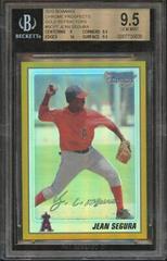 Jean Segura [Gold Refractor] #BCP7 Baseball Cards 2010 Bowman Chrome Prospects Prices
