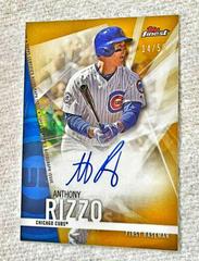Anthony Rizzo [Gold Refractor] Baseball Cards 2017 Topps Finest Autographs Prices