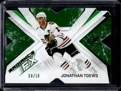 Jonathan Toews [Green] #RFX-28 Hockey Cards 2022 SPx Radiance FX Prices