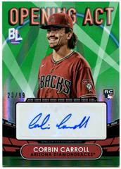 Corbin Carroll [Green] Baseball Cards 2023 Topps Big League Opening Act Autographs Prices