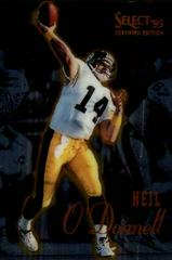 Neil O'Donnell #14 Football Cards 1995 Panini Select Certified Prices