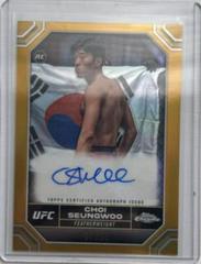 Choi SeungWoo [Gold Refractor] #CRA-SWC Ufc Cards 2024 Topps Chrome UFC Rookie Autograph Prices