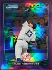 Alex Rodriguez [Purple Refractor] #66 Baseball Cards 2012 Bowman Chrome Prices