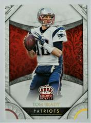 Tom Brady [Holo Gold] Football Cards 2016 Panini Crown Royale Prices