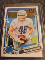 Jack Campbell #49 Football Cards 2023 Panini Donruss Rated Rookies Portrait Prices