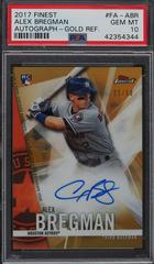 Alex Bregman [Gold Refractor] #FA-ABR Baseball Cards 2017 Topps Finest Autographs Prices