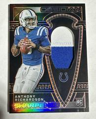 Anthony Richardson #4 Football Cards 2023 Panini Obsidian Sharpened Swatch Prices