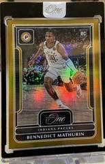 Bennedict Mathurin [Gold] #121 Basketball Cards 2022 Panini One and One Prices