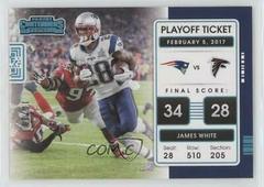 James White #PLT-JWH Football Cards 2021 Panini Contenders Playoff Ticket Prices