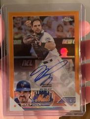 Mike Piazza [Orange] Baseball Cards 2023 Topps Chrome Legends Autograph Refractors Prices