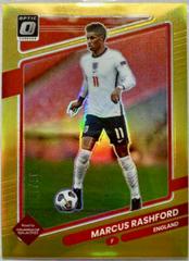 Marcus Rashford [Optic Gold] #55 Soccer Cards 2021 Panini Donruss Road to Qatar Prices