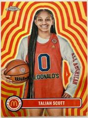 Taliah Scott #2K23-15 Basketball Cards 2023 Topps Chrome McDonald's All American Red n Gold Vibrations Prices