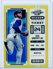 Ken Griffey Jr. [Gold] #22 Baseball Cards 2023 Panini Chronicles Contenders Optic Prices
