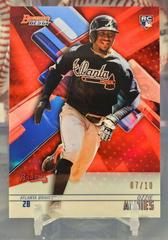 Ozzie Albies [Red Refractor] #54 Baseball Cards 2018 Bowman's Best Prices