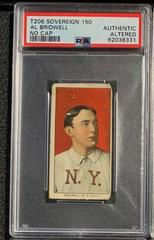 Al Bridwell [No Cap] Baseball Cards 1909 T206 Sovereign 150 Prices