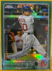 Mookie Betts [Green Refractor] #67 Baseball Cards 2015 Topps Chrome Prices