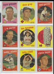 J.W. Porter [Gray Back] Baseball Cards 1959 Topps Prices
