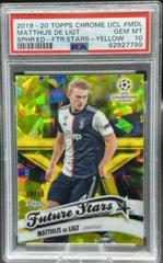 Matthijs de Ligt [Yellow] Soccer Cards 2019 Topps Chrome UEFA Champions League Sapphire Future Stars Prices