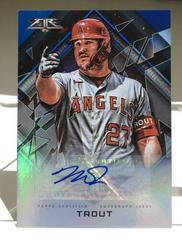 Mike Trout [Blue] #FA-MT Baseball Cards 2022 Topps Fire Autographs Prices