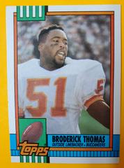 Broderick Thomas Football Cards 1990 Topps Tiffany Prices