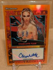 Charlotte Flair [Orange] Wrestling Cards 2021 Topps Slam Attax Chrome WWE Autographs Prices