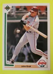John Kruk #199 Baseball Cards 1991 Upper Deck Prices