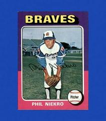 Phil Niekro #130 Baseball Cards 1975 Topps Mini Prices