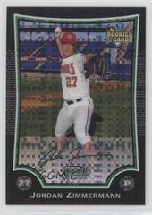 Jordan Zimmerman [Xfractor] #201 Baseball Cards 2009 Bowman Chrome Prices