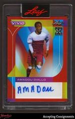 Amadou Diallo [Red] Soccer Cards 2022 Leaf Vivid Autographs Prices