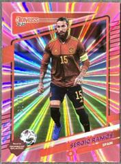 Sergio Ramos [Pink Laser] #144 Soccer Cards 2021 Panini Donruss Road to Qatar Prices