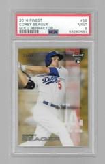 Corey Seager [Gold Refractor] #58 Baseball Cards 2016 Topps Finest Prices