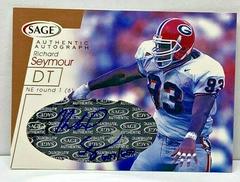 Richard Seymour [Bronze] Football Cards 2001 Sage Autographs Prices