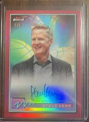Steve Kerr [Red Refractor] Basketball Cards 2021 Topps Finest Autographs Prices