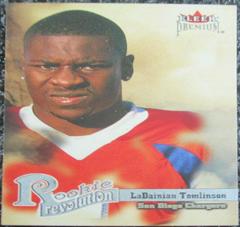 LaDainian Tomlinson #5 RR Football Cards 2001 Fleer Premium Rookie Revolution Prices