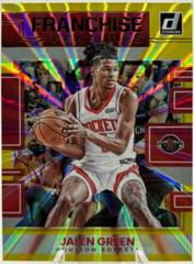 Jalen Green [Yellow Laser] Basketball Cards 2022 Panini Donruss Franchise Features Prices