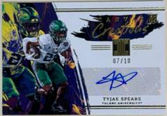 Tyjae Spears [Autograph Gold] #24 Football Cards 2023 Panini Chronicles Draft Picks Prices