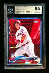 Mike Trout [Batting Red Wave Refractor] #100 Baseball Cards 2018 Topps Chrome Prices