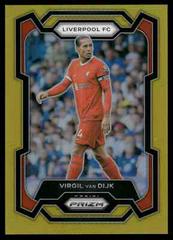 Virgil van Dijk [Gold] #81 Soccer Cards 2023 Panini Prizm Premier League Prices