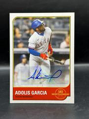Adolis Garcia [Autograph] #17A Baseball Cards 2022 Topps 582 Montgomery Club Set 1 Prices